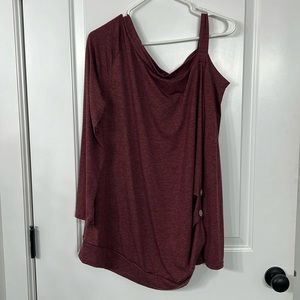 Burgundy top